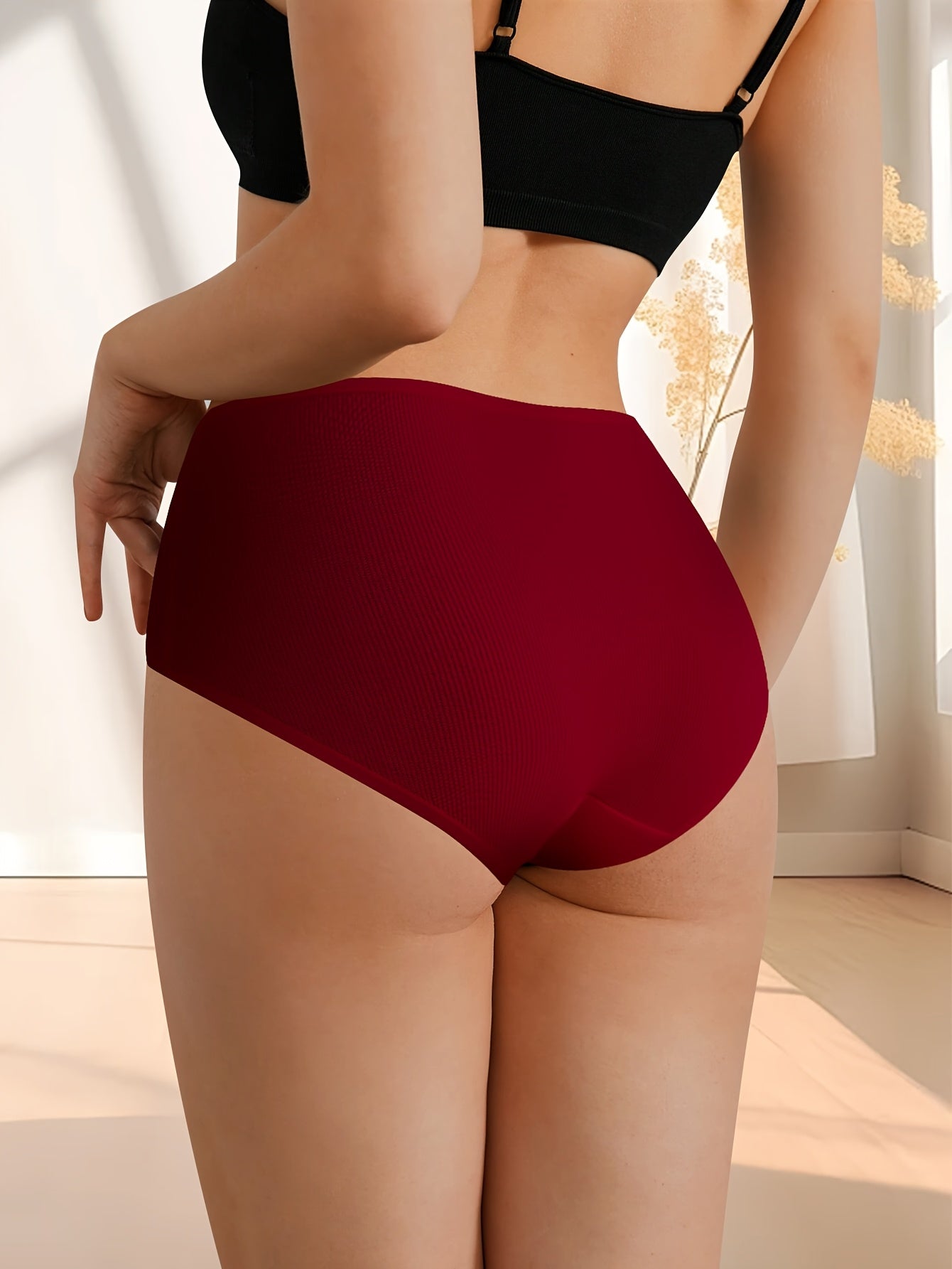 8pcs Women's High-Waist Briefs - Comfortable and Stylish Underwear