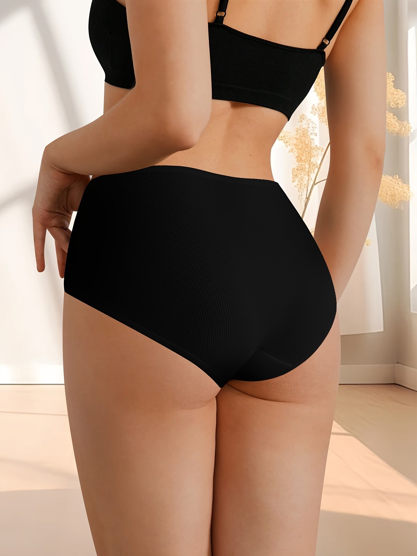 8pcs Women's High-Waist Briefs - Comfortable and Stylish Underwear