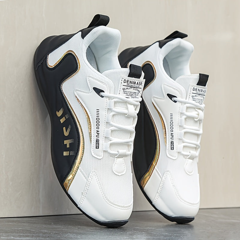 A Pair Of Men'S Sports And Leisure Shoes, Comfortable All Year Round With Mesh Lining, Fashionable Men'S Shoes For Outdoor Leisure Vacation