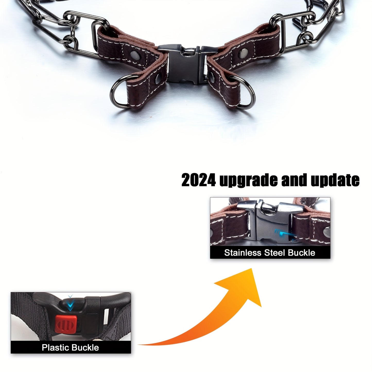 Prong Collar For Dogs, Pinch Collar Adjustable Dog Training Collar Choke Spike No Pull Martingale Collars With Quick Release Buckle For Small Medium Large Dogs 14" To 26"