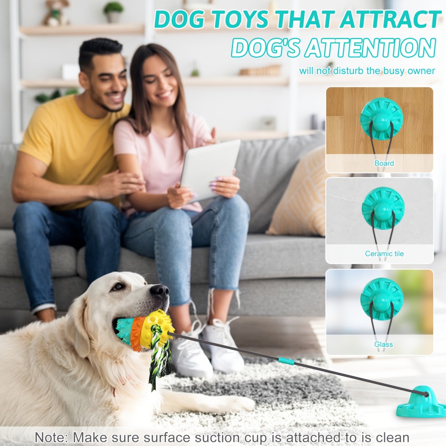 Dog Toys For Aggressive Chewers Interactive Indestructible Puzzle Stimulating Chew Toy Suction Cup Tug Of War Enrichment Rope Boredom Busy Self Play Food Teething Puppy Dispensing Squeaky Ball Dogs