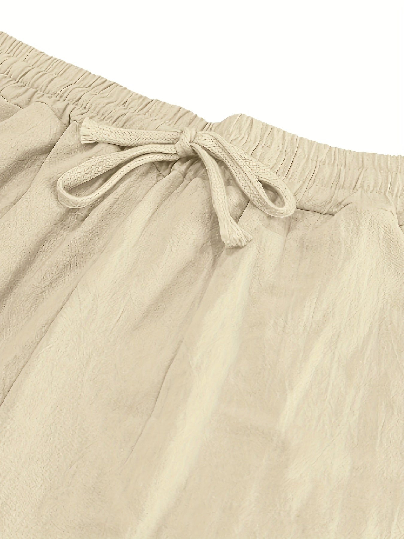 Men's Lightweight Linen Beach Casual Pants - Relaxed Fit