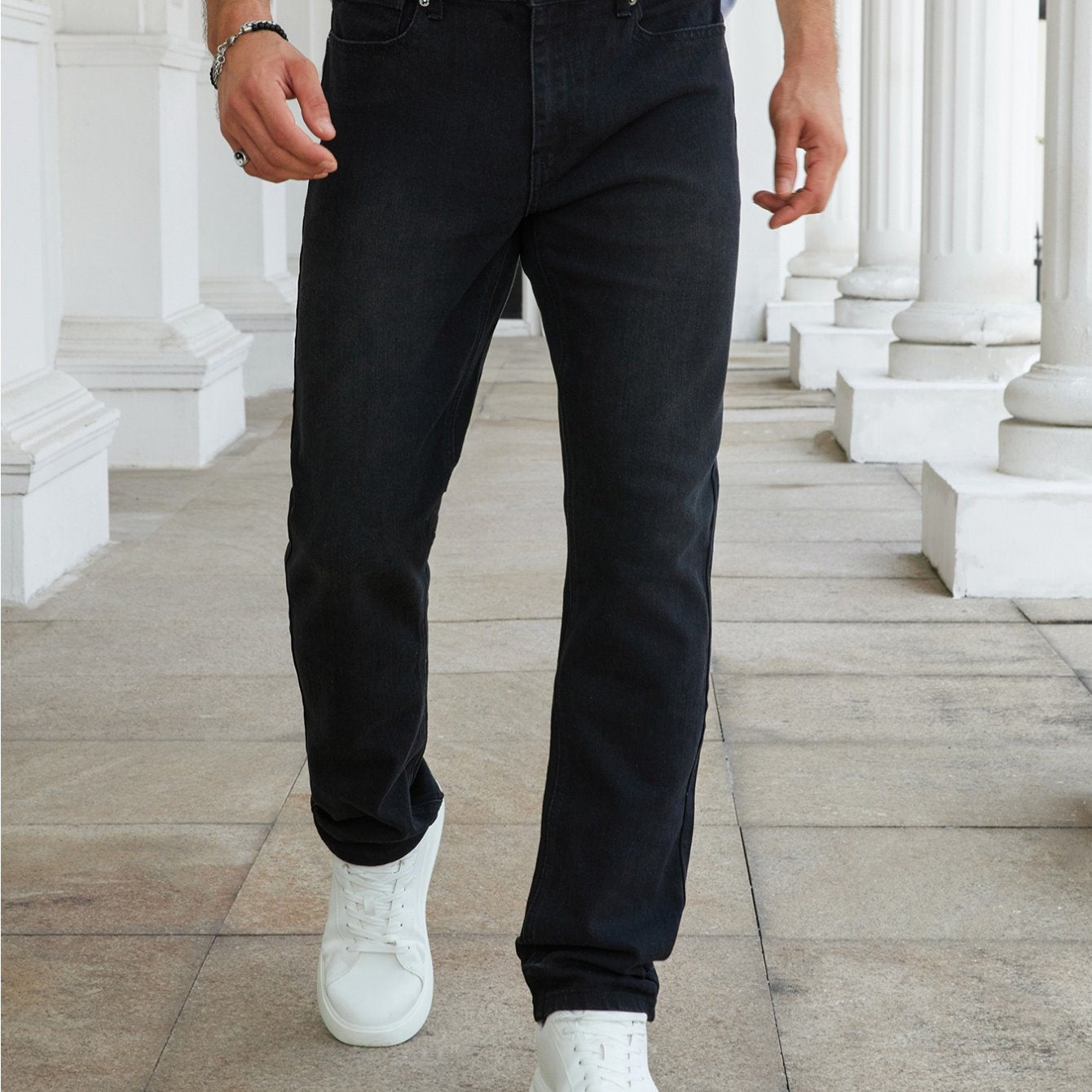 Men's Slim-Fit Stretch Denim Jeans - Versatile All-Season Fashion Pants in Multiple Colors, Comfortable & Stylish for Casual Wear, Travel, and Holidays, Holiday Fashion Pants | Trendy Casualwear | Elastic Flexibility