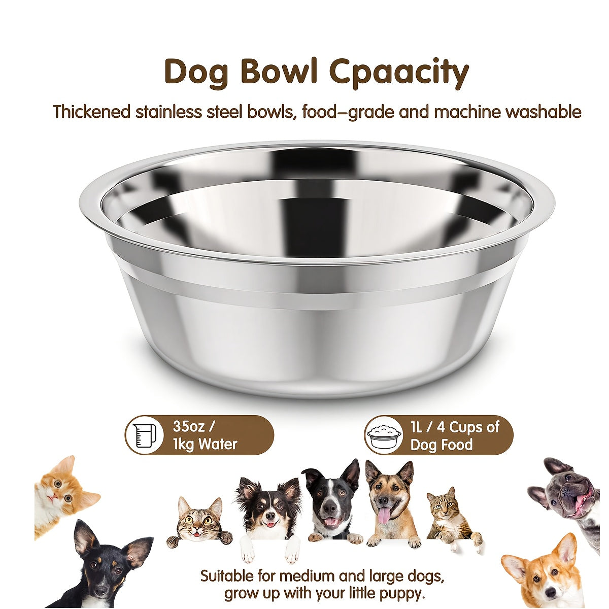 Elevated Dog Bowls Foldable, Xiaz Raised Feeder Set