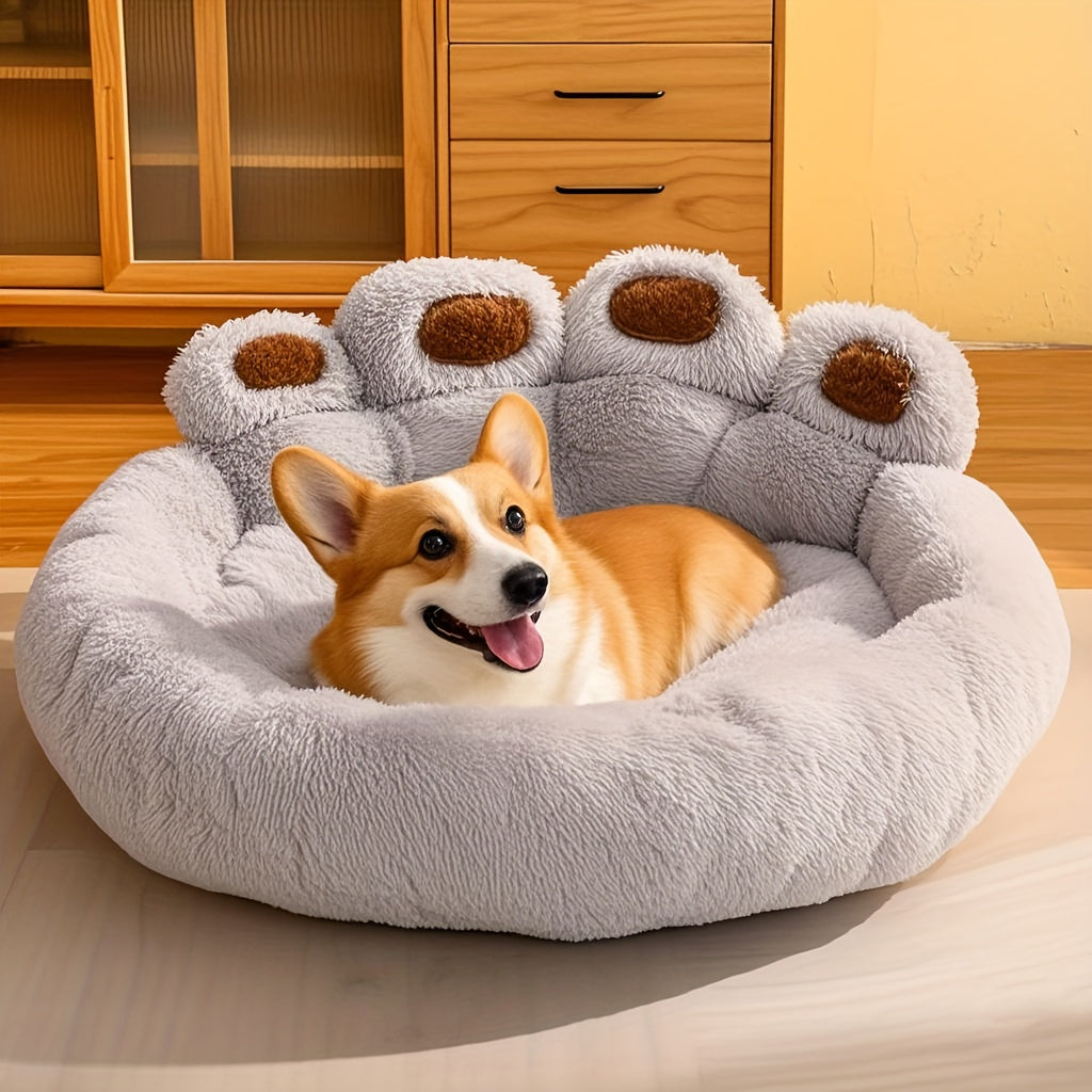 Ultra Soft Plush Pet Bed & Cozy Nest, Available In L, XL, 2XL, Non-Slip Dog & Cat Cushion, Furry Kennel, Perfect Holiday Gift Choice.