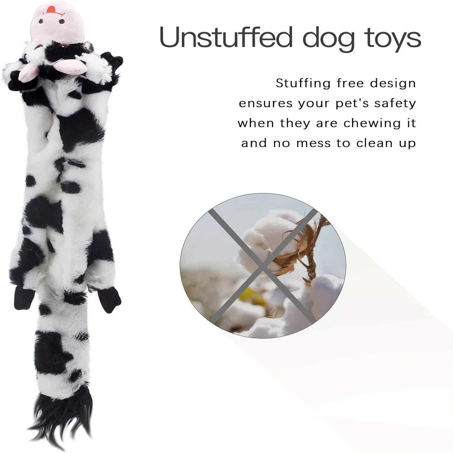 SHARLOVY Dog Squeaky Toys 1/5 Pack, Pet Toys Crinkle Dog Toy No Stuffing Animals Dog Plush Toy Dog Chew Toy for Large Dogs And Medium Dogs Squeaky Doggie Toys 1/5 PACK for LARGE DOGS Multi-colored