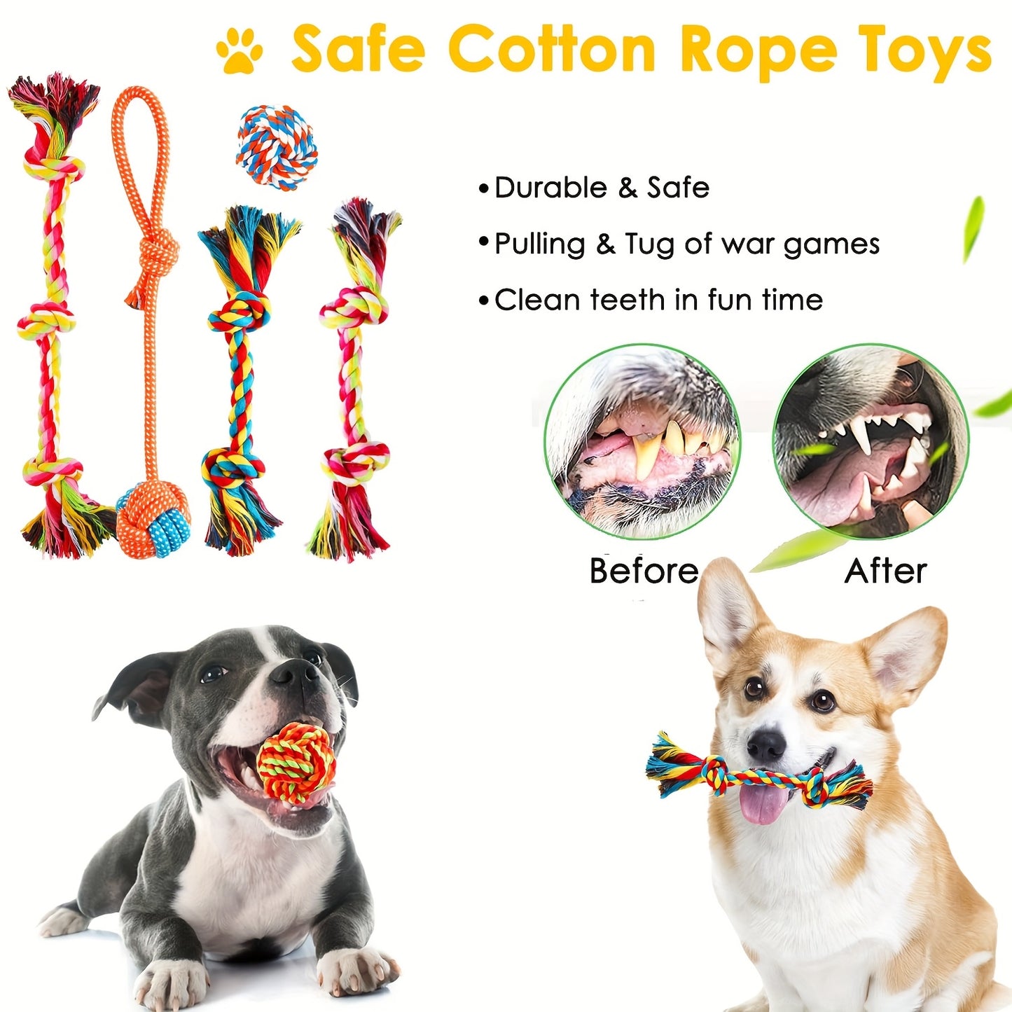 Dogs, Dog Rope Toy Set. jpg