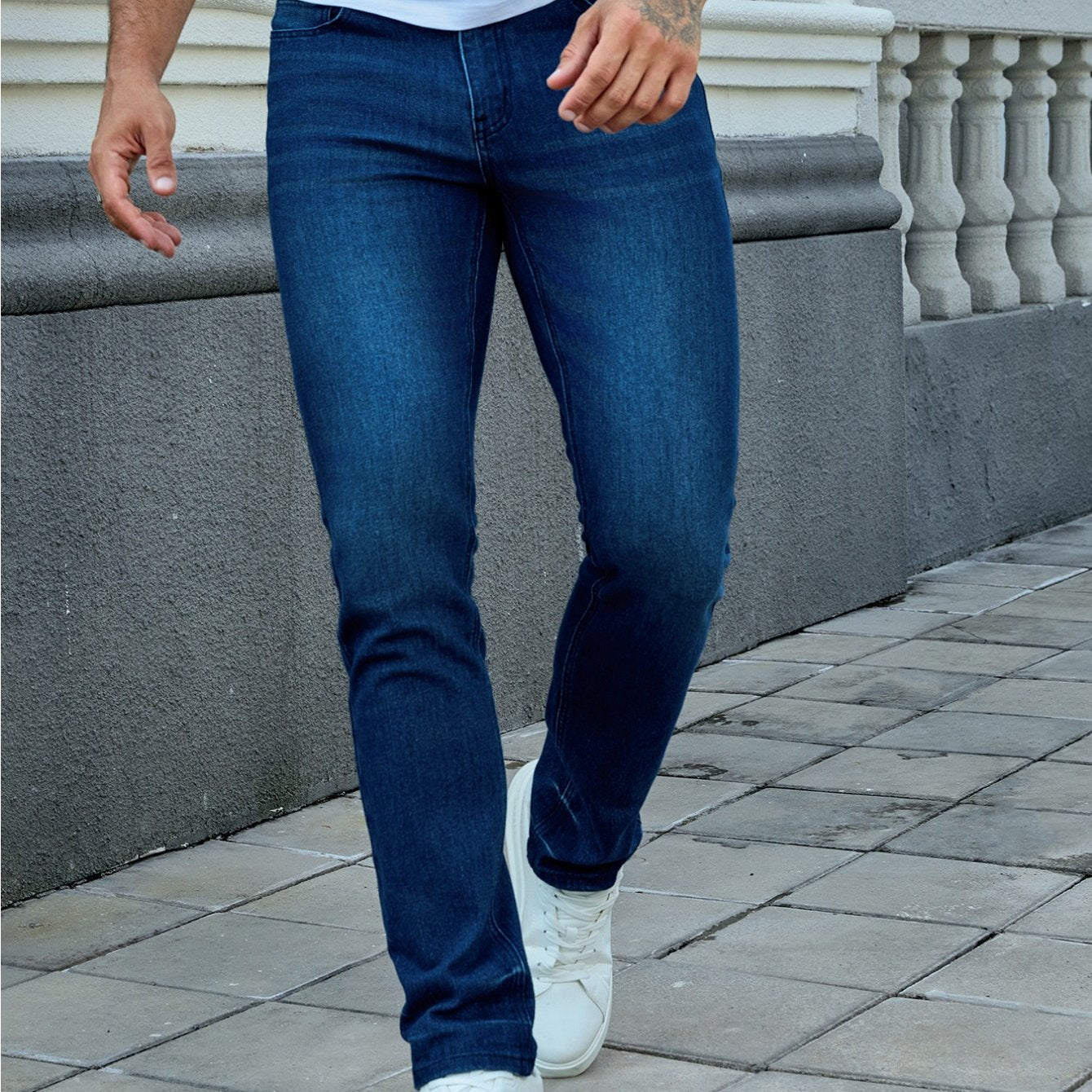 Men'S Fashion Stretch Pants, Multiple Color Options, Each Color Is a Very Good Process Wash, Slim-Fit Style, Suitable for All Seasons Suitable for All Holiday Travel Carnival, Christmas Black Five Special Selection