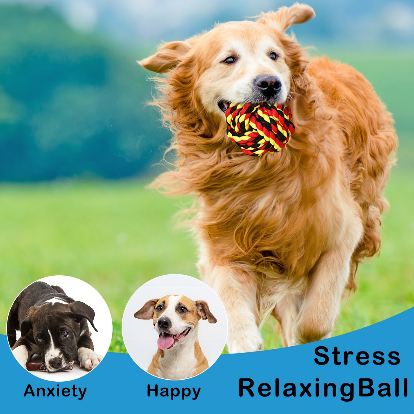 18pcs Dog Rope Ball Dog Toy For Aggressive Chewers