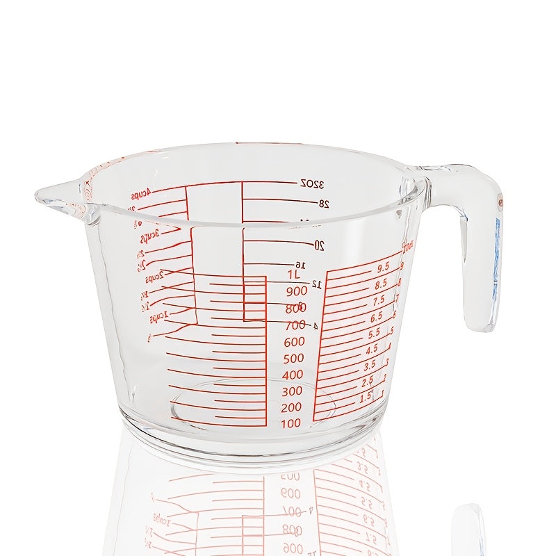 1/3pcs Glass Measuring Cup Set, Includes 1-Cup, And 2-Cup Tempered Glass Liquid Measuring Cups, Dishwasher, Freezer, Microwave, And Preheated Oven Safe, Essential Kitchen Tools