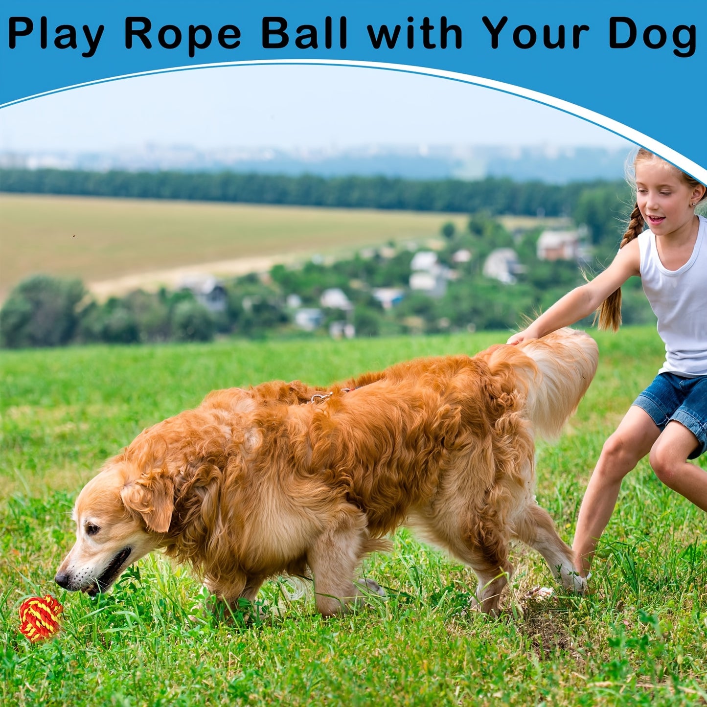 18pcs Dog Rope Ball Dog Toy For Aggressive Chewers