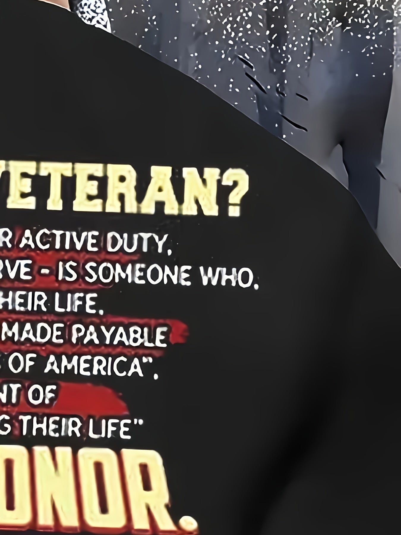 Men's Veteran Tribute Graphic T-Shirt - That Is Honor Design