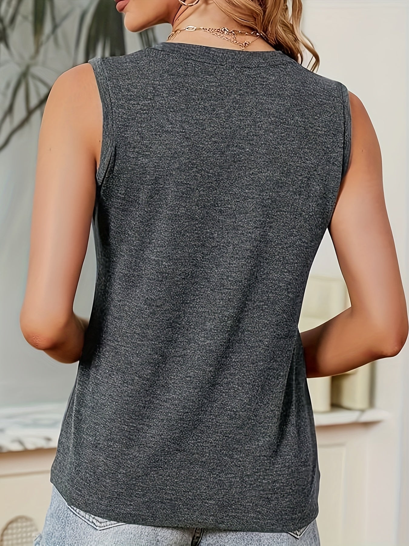 Women's Sleeveless Casual Vest, Easily Distracted By Dogs