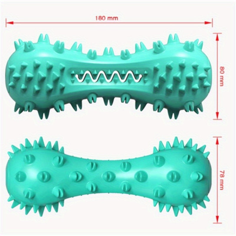 Dental Chew Toy for Small to Medium Dogs | Teeth Cleaning & Anxiety Relief | Durable Rubber Molar Stick with Serrated Texture | Enhances Play & Oral Health | Blue, 7.09x3.07inch | Promotes Dental Health and Reduces Anxiety, D