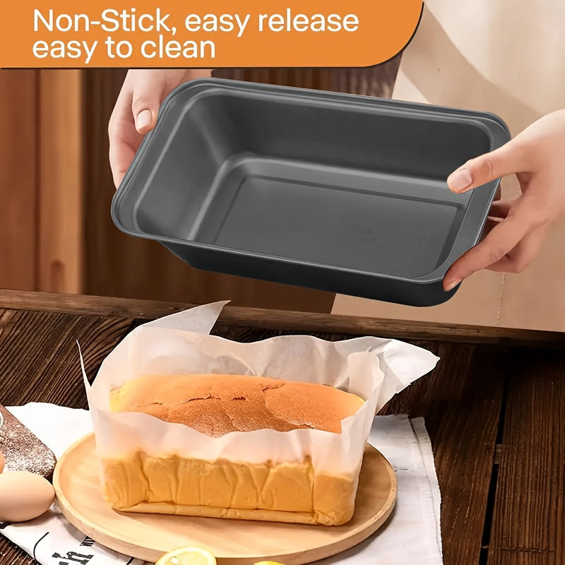 8 Piece Bakeware Pan Set, Nonstick Cookie Sheet, 2 Round Cake Pans, Square Pan, Bread Pan, Baking Pan, Pizza Pan, Cookie Sheet, 12 Cup Muffin Pan for Oven, Kitchen Cookware Sets Baking Supplies, Black