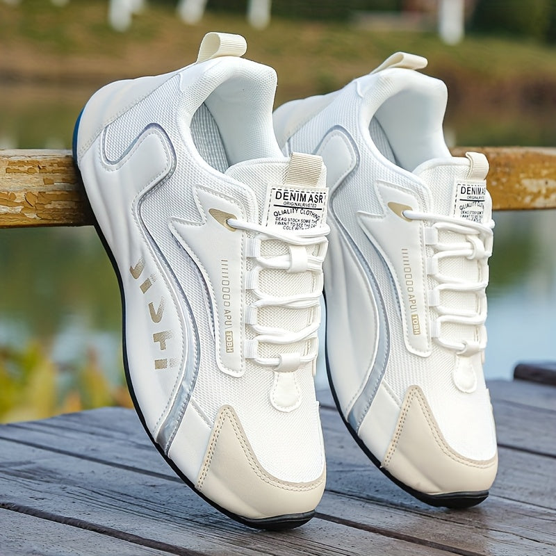 A Pair Of Men'S Sports And Leisure Shoes, Comfortable All Year Round With Mesh Lining, Fashionable Men'S Shoes For Outdoor Leisure Vacation