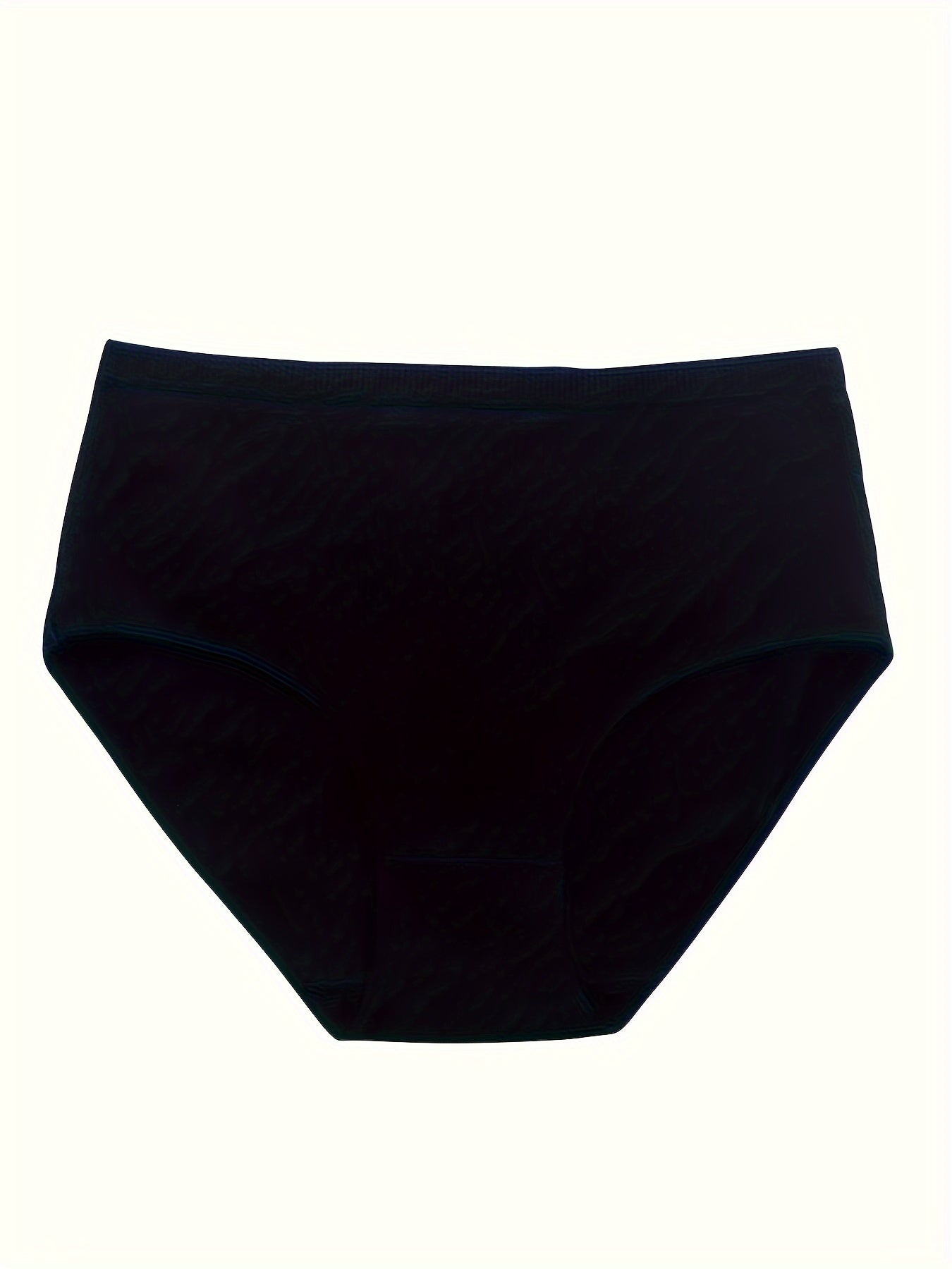 10pcs Plus Size High-Waist Bikini Panties For Women Breathable Tummy Control Underwear
