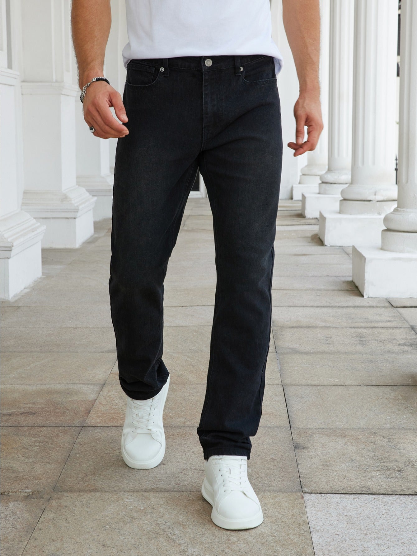 Men's Slim-Fit Stretch Denim Jeans - Versatile All-Season Fashion Pants in Multiple Colors, Comfortable & Stylish for Casual Wear, Travel, and Holidays, Holiday Fashion Pants | Trendy Casualwear | Elastic Flexibility