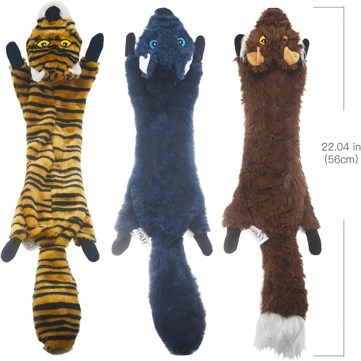 SHARLOVY Dog Squeaky Toys 1/5 Pack, Pet Toys Crinkle Dog Toy No Stuffing Animals Dog Plush Toy Dog Chew Toy for Large Dogs And Medium Dogs Squeaky Doggie Toys 1/5 PACK for LARGE DOGS Multi-colored