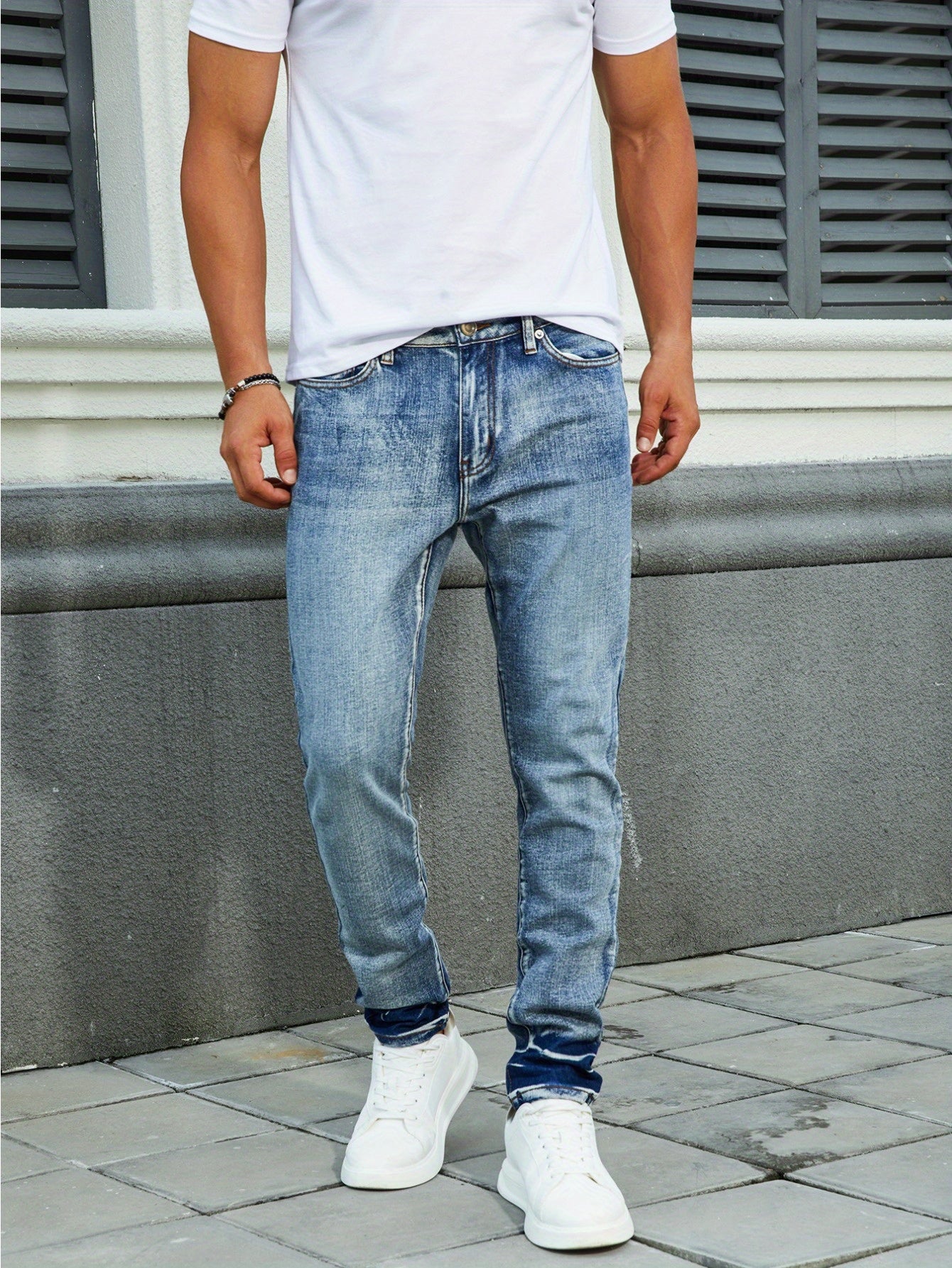 Men's Slim-Fit Stretch Denim Jeans - Versatile All-Season Fashion Pants in Multiple Colors, Comfortable & Stylish for Casual Wear, Travel, and Holidays, Holiday Fashion Pants | Trendy Casualwear | Elastic Flexibility
