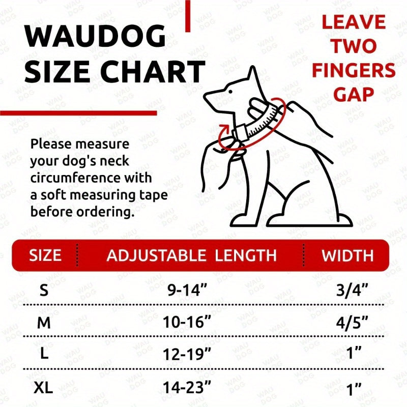 Waterproof Dog Collar 9 14 in Neck Adjustable Red Collars