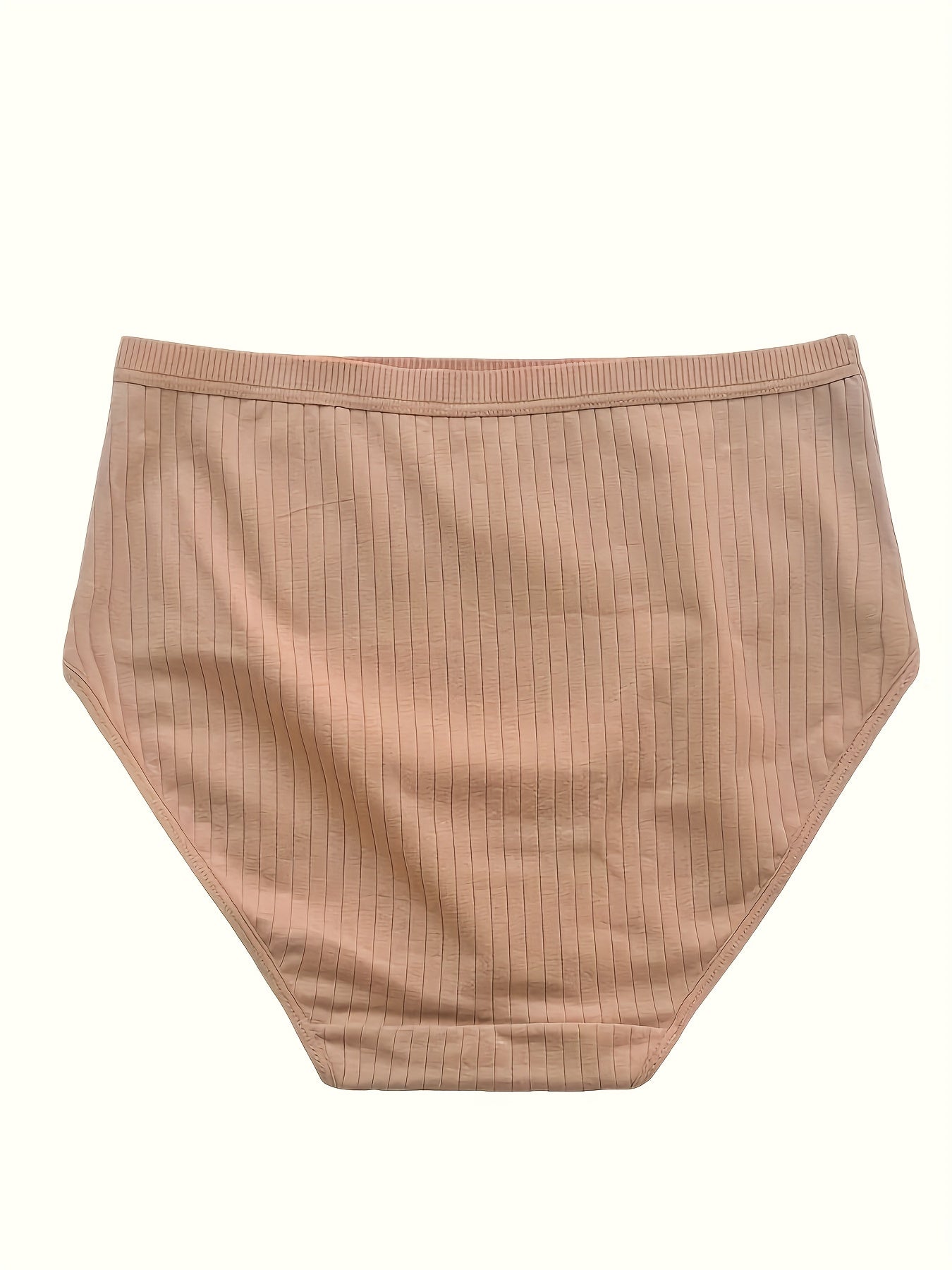 10pcs Plus Size High-Waist Bikini Panties For Women Breathable Tummy Control Underwear