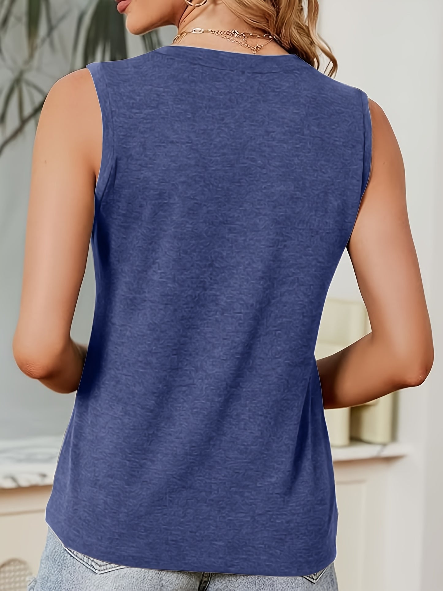 Women's Sleeveless Casual Vest, Easily Distracted By Dogs