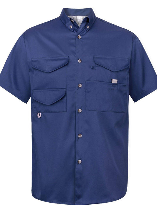 Sanopy Men's Short-Sleeved Shirt Moisture Wicking Sun Protection
