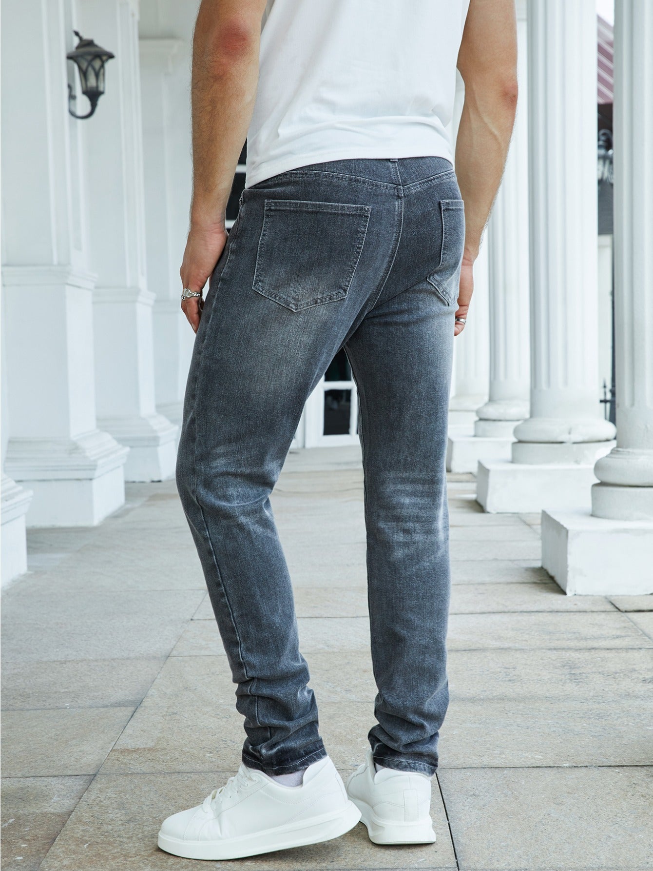 Men's Slim-Fit Stretch Denim Jeans - Versatile All-Season Fashion Pants in Multiple Colors, Comfortable & Stylish for Casual Wear, Travel, and Holidays, Holiday Fashion Pants | Trendy Casualwear | Elastic Flexibility
