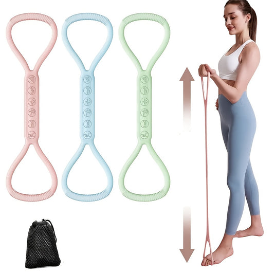 3pcs 3 Color Fitness Resistance Band Set For Perfect Body