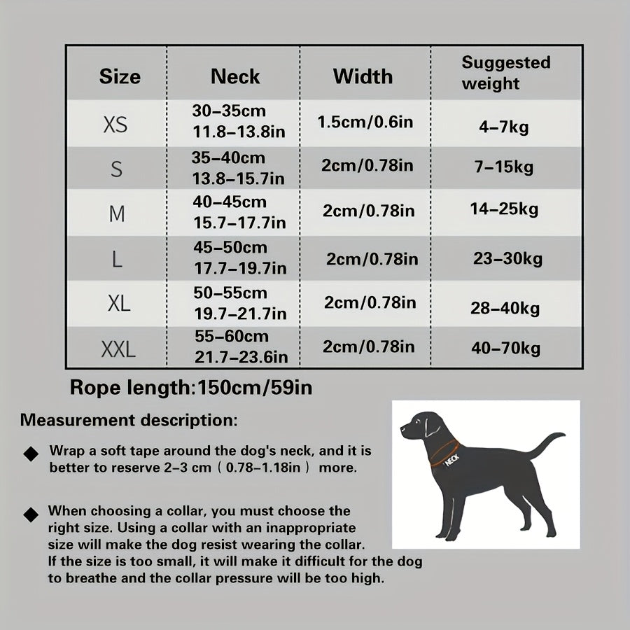 [Reflective Dog Collar] Reflective Adjustable Dog Collar | Breathable Nylon Strap with Strong Pin Buckle & Metal D-Ring for Small, Medium, and Large Dogs - Turquoise & Black Design