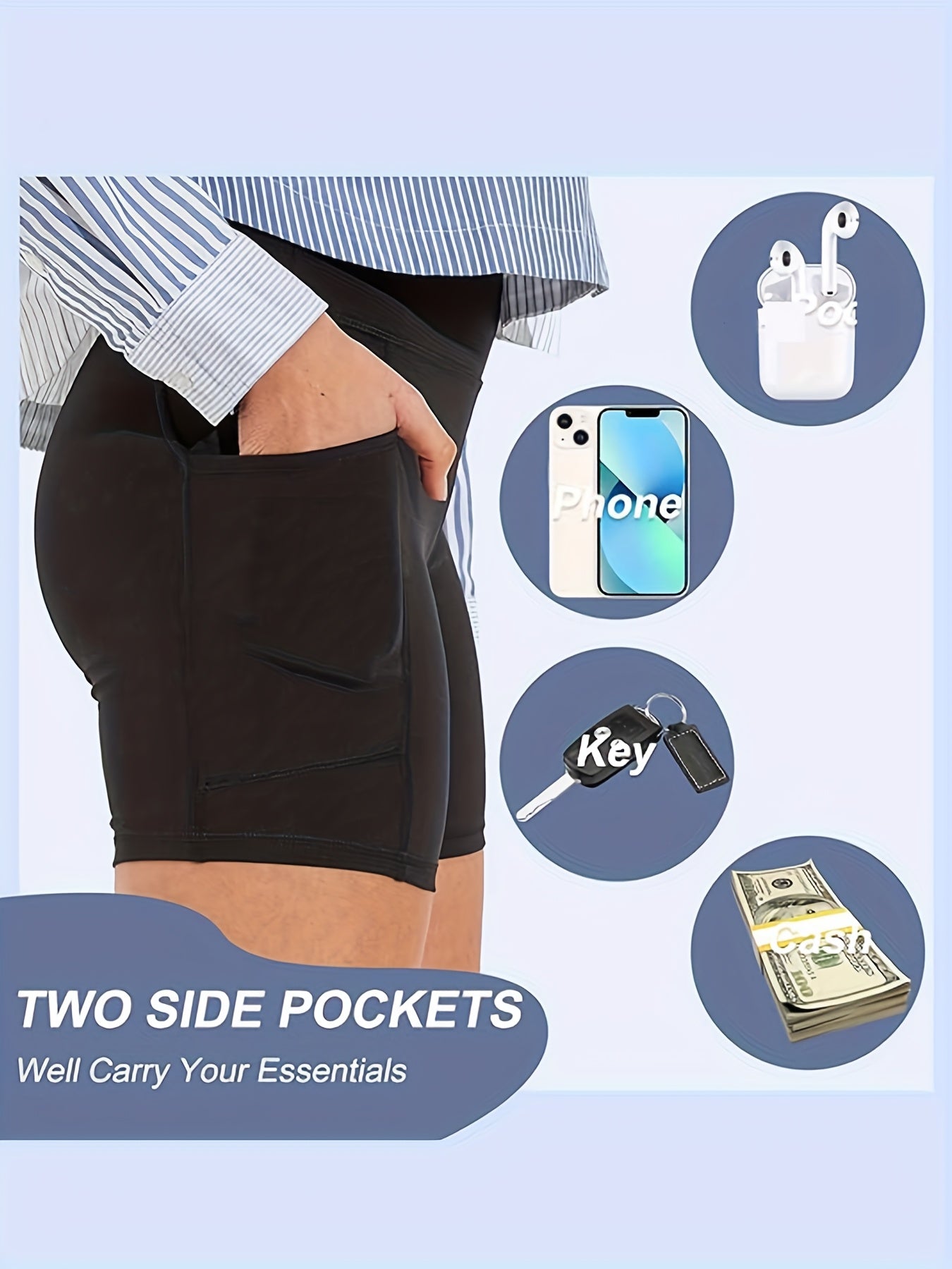 Pro-Fit 1 Pcs Women's High Waisted Tumming Yoga Shorts