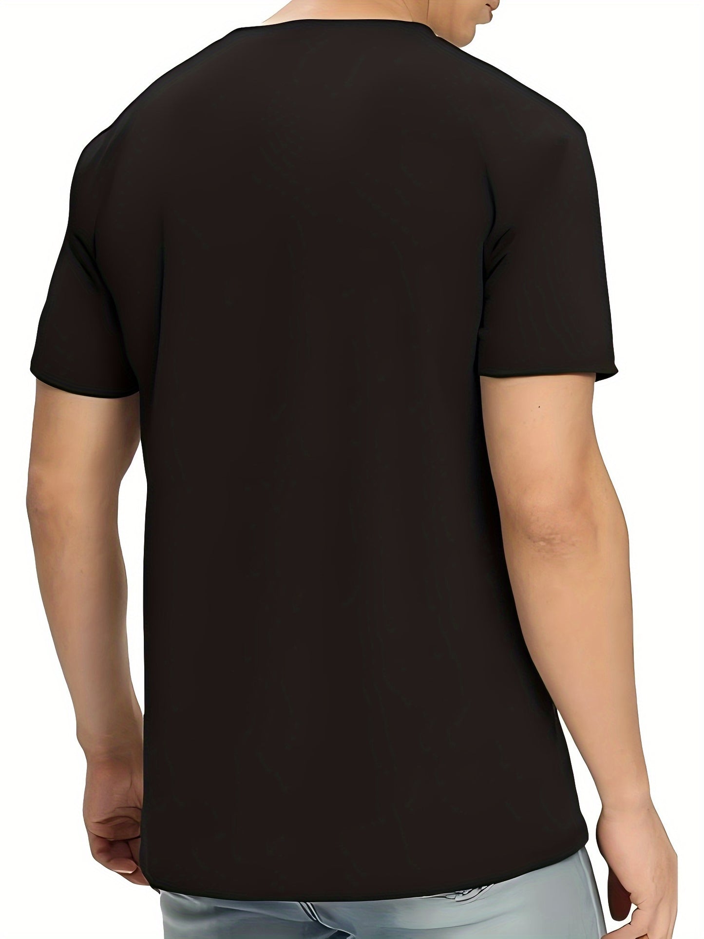 Men's Plus Size Black Cotton T-Shirt - All My Role Models Went to Prison Fun Graphic Tee