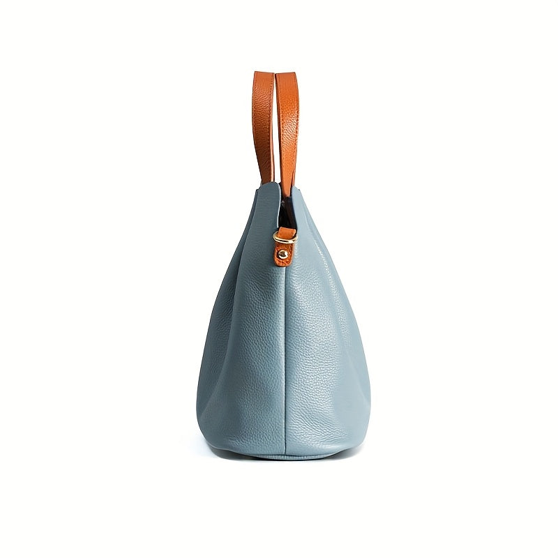 Women'S Genuine Leather Handbag - Large Capacity Crossbody